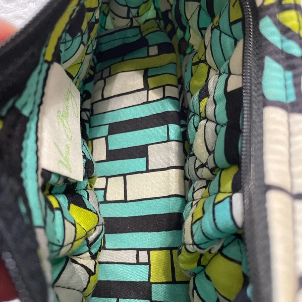 Vera Bradley Floral Crossbody Bag - Blue and‎ Green~ Small Bag